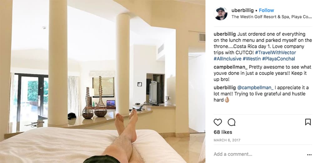 Costa Rica hotel room during Vector travel