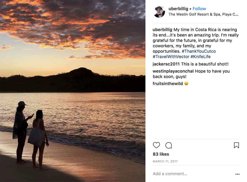 Two people on a beach in Costa Rica during Vector travel