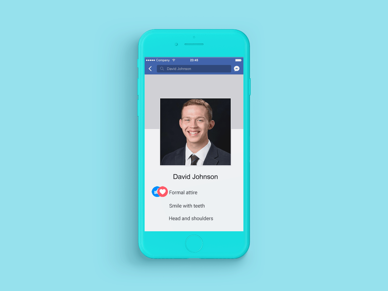 Facebook profile of David Johnson