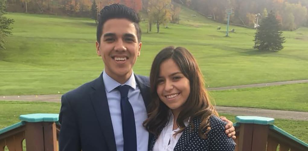 Carlos pictured with friend