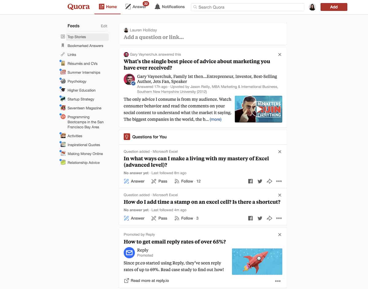 Quora website