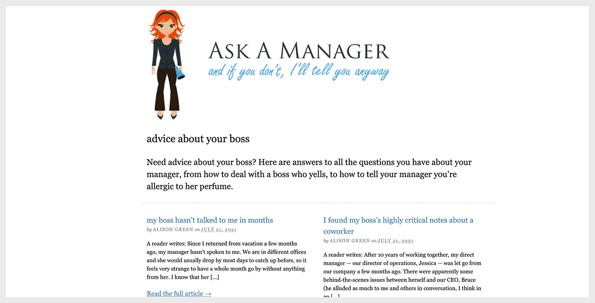 ask a manager
